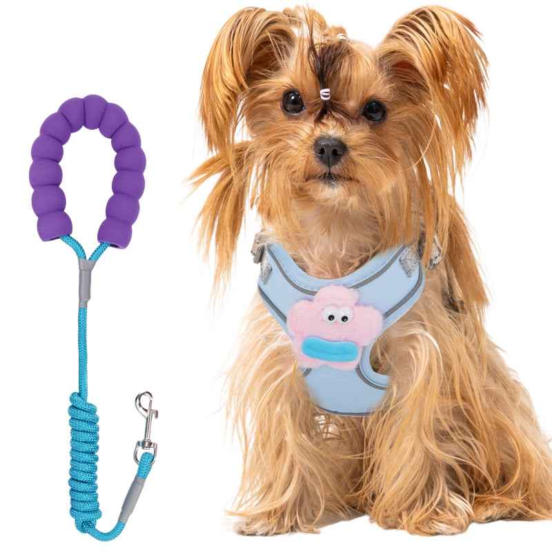 Escape-Proof No-Pull Harness with Multifunction Leash for Medium Dogs