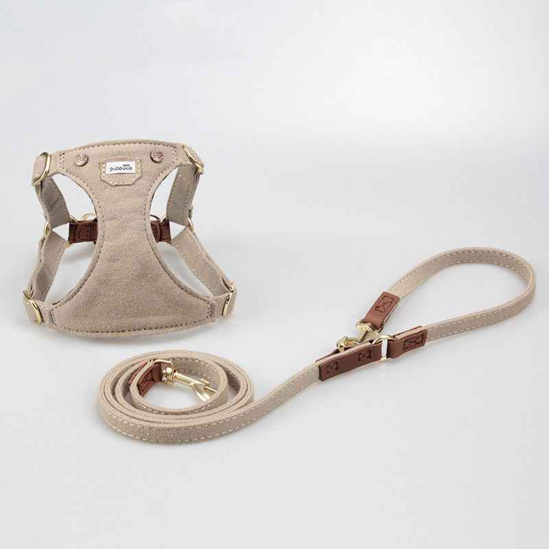Cute Adjustable Teddy Harness for Comfortable Small Dog Daily Walks