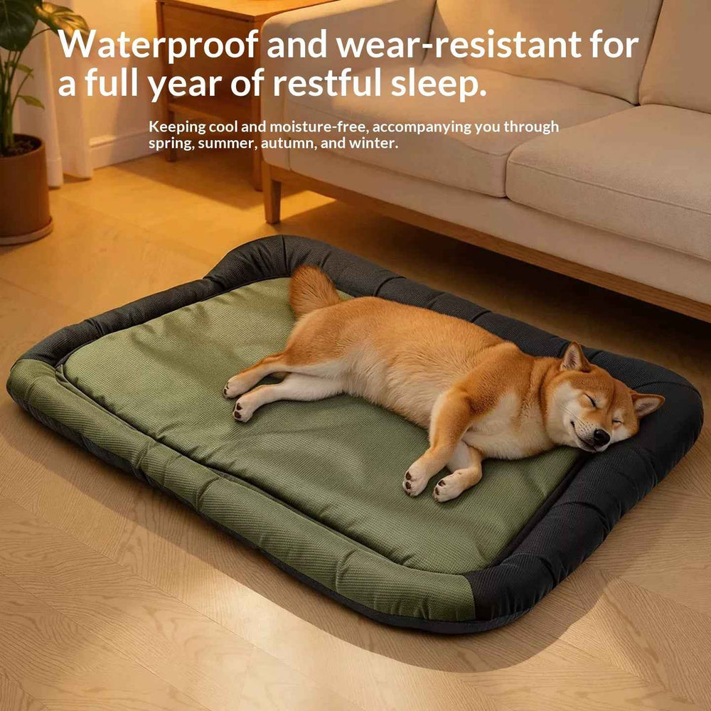 Army Green Pet Bed Cozy Washable Dog Cat Sleeping Mat