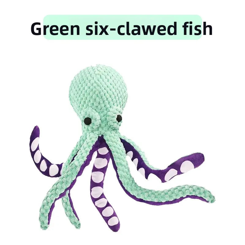 SnuggleTentacle™ Crinkle & Squeak Octopus Plush Toy
