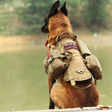 Adjustable Tactical Dog Harness with Molle Vest