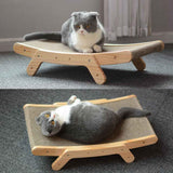 Adjustable Corrugated Cat Scratcher Bed with Replaceable Core