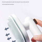 Pet Hair Removal Brush | Self-Cleaning Deshedding Comb for Dogs & Cats
