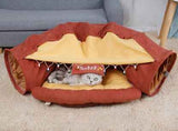Foldable Cat Tunnel Toy – Indoor Play Tunnel for Small Pets