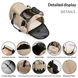 Foldable Detachable Pet Carrier Bag for Cats and Small Dogs Travel