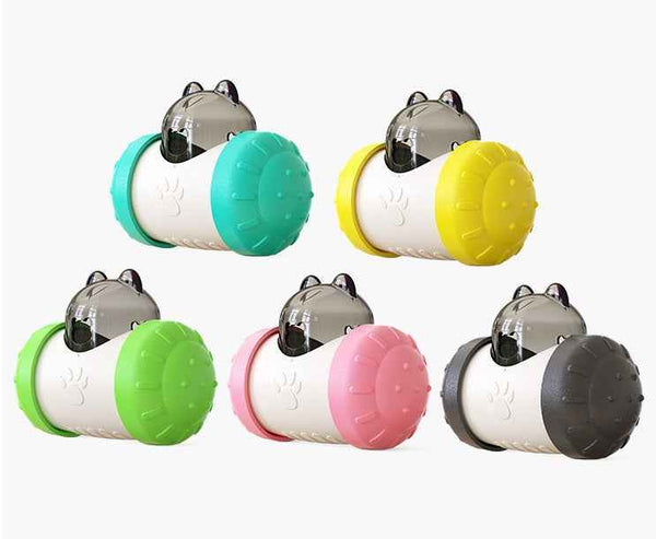 Rolling Wheel Treat Dispensing Toy for Dogs & Cats