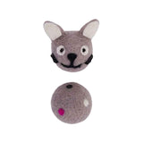 Felt Bell Ball Cat Toy – Stretchy Interactive Chase Toy