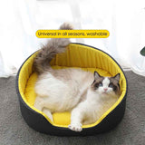 Cozy Cat & Dog Bed – Warm, Washable Pet Nest for Deep Sleep
