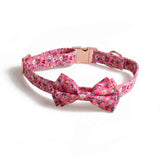 Elegant Metal Bow Pet Collar for Cats & Small Dogs
