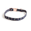 Elegant Metal Bow Pet Collar for Cats & Small Dogs
