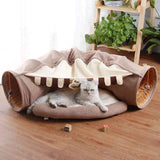 Foldable Cat Tunnel Toy – Indoor Play Tunnel for Small Pets