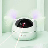 Automatic Laser Cat Toy – Robot Design (White/Pink/Blue)