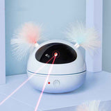 Automatic Laser Cat Toy – Robot Design (White/Pink/Blue)