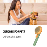 Pumpkin Slicker Brush – Self-Cleaning Pet Grooming Brush