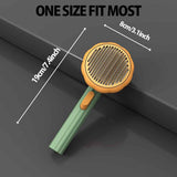 Pumpkin Slicker Brush – Self-Cleaning Pet Grooming Brush