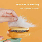 Pumpkin Slicker Brush – Self-Cleaning Pet Grooming Brush