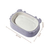Removable Crab-Shaped Double Cat Bowl for Slower, Cleaner Feeding