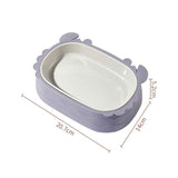 Removable Crab-Shaped Double Cat Bowl for Slower, Cleaner Feeding