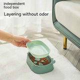Removable Crab-Shaped Double Cat Bowl for Slower, Cleaner Feeding