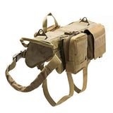 Adjustable Tactical Dog Harness with Molle Vest