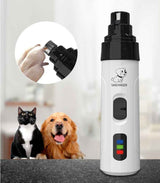 Electric Pet Nail Trimmer Set for Safe Cat Dog Grooming