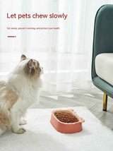 Removable Crab-Shaped Double Cat Bowl for Slower, Cleaner Feeding