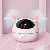 Automatic Laser Cat Toy – Robot Design (White/Pink/Blue)