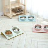 Durable Stainless Steel Pet Bowl for Food and Water