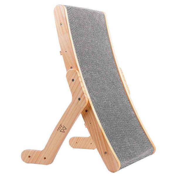 Adjustable Corrugated Cat Scratcher Bed with Replaceable Core