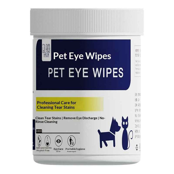 Pet Tear Stain Remover Wipes – Gentle Eye Cleaning Wipes for Dogs & Cats