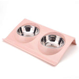 Durable Stainless Steel Pet Bowl for Food and Water