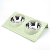 Durable Stainless Steel Pet Bowl for Food and Water