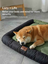 Army Green Pet Bed Cozy Washable Dog Cat Sleeping Mat