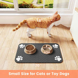 Absorbent Waterproof Pet Feeding Mat for Cleaner Dog Cat Mealtimes