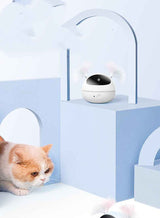 Automatic Laser Cat Toy – Robot Design (White/Pink/Blue)