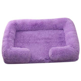 Plush Round Pet Bed for Dogs and Cats Warm Cozy Comfort