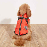 Warm Reflective Fleece-Lined Padded Dog Clothes for Winter Walks
