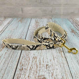 Soft Snake Pattern Pet Harness and Leash Set