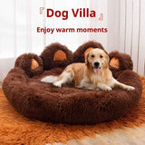 Thickened Plush Pet Bed and Large Mat for Cozy Rest