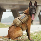 Adjustable Tactical Dog Harness with Molle Vest