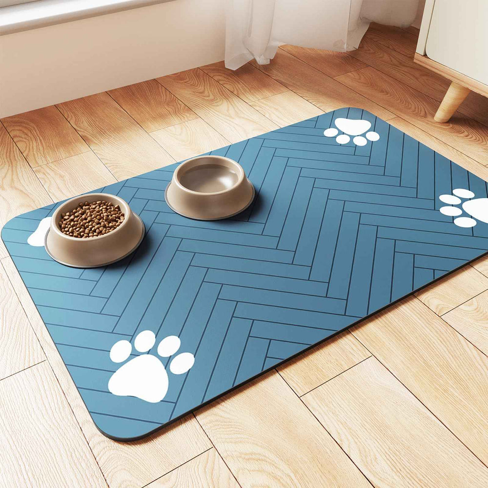 Absorbent Waterproof Pet Feeding Mat for Cleaner Dog Cat Mealtimes