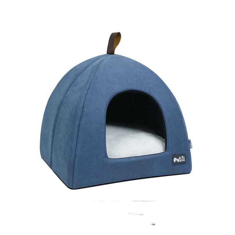 Soft Cozy Pet Bed for Cats and Small Dogs Comfortably Resting