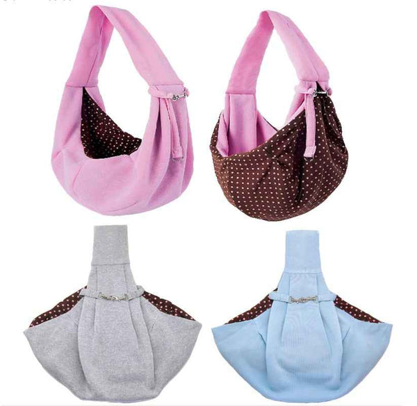 Foldable Pet Shoulder Carrier Bag for Comfortable Travel and Outing