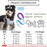 Escape-Proof No-Pull Harness with Multifunction Leash for Medium Dogs