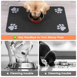 Absorbent Waterproof Pet Feeding Mat for Cleaner Dog Cat Mealtimes