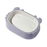 Removable Crab-Shaped Double Cat Bowl for Slower, Cleaner Feeding