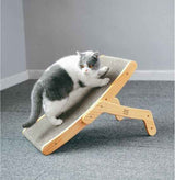 Adjustable Corrugated Cat Scratcher Bed with Replaceable Core