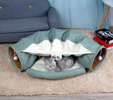 Foldable Cat Tunnel Toy – Indoor Play Tunnel for Small Pets