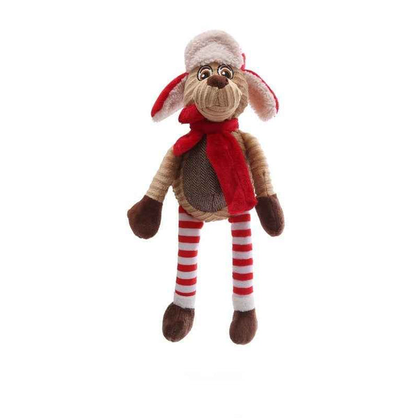 Plush Dog Toy Bundle – Assorted Squeaky Chew Toys, Bulk Pack