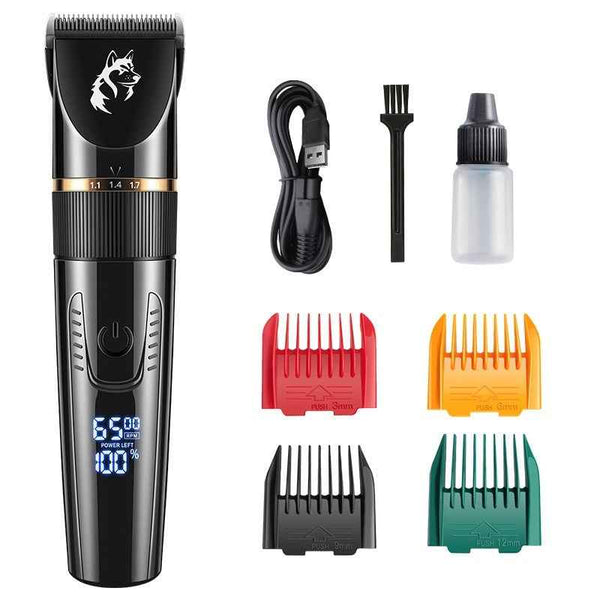 High-Power Waterproof Pet Hair Trimmer for Professional Home Grooming